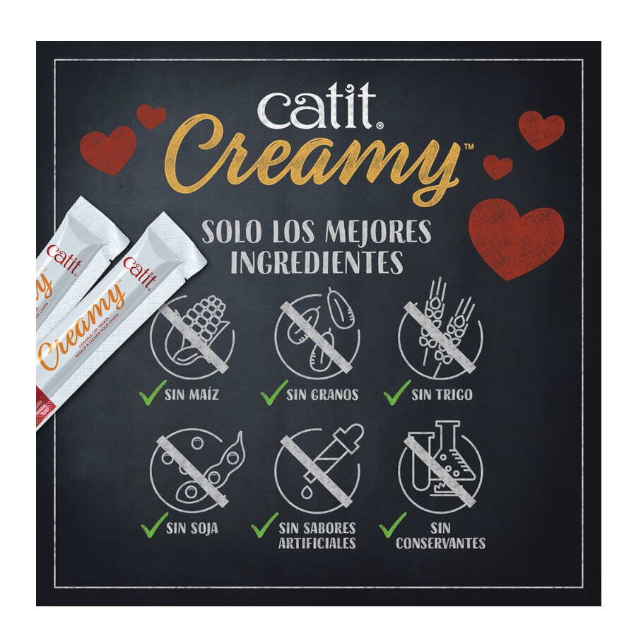 4 saquetas x 10 g Catit Creamy Snack L&iacute;quido de Atum para Gatos, , large Imagem n&uacute;mero 3