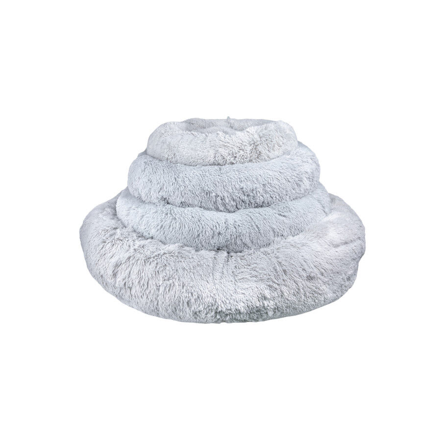 Leeby Cama Donut Anti Stress XXL Cinzenta para pessoas e c&atilde;es, , large Imagem n&uacute;mero 5