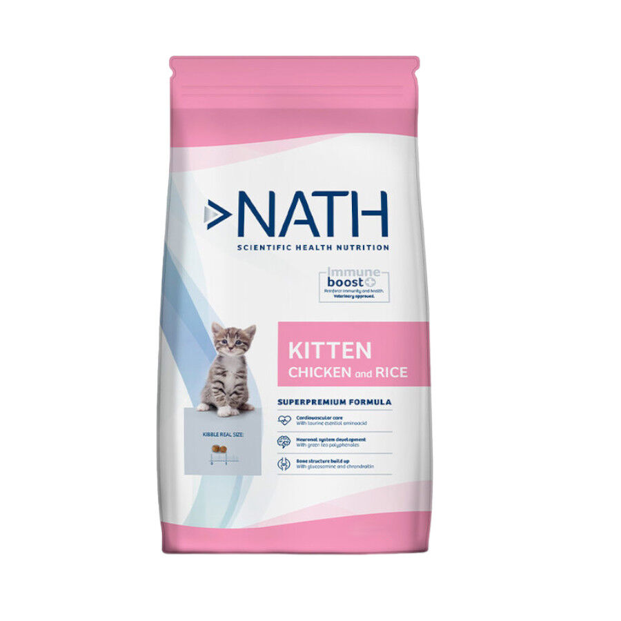 4 kg Nath Kitten Frango e Arroz ra&ccedil;&atilde;o para gatos , , large Imagem n&uacute;mero 1