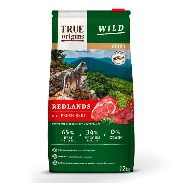 12 kg True Origins Wild Adult Redlands Vitela ração para cães,  Imagem número 1 12 kg True Origins Wild Adult Redlands Vitela ração para cães, , large Imagem número 1