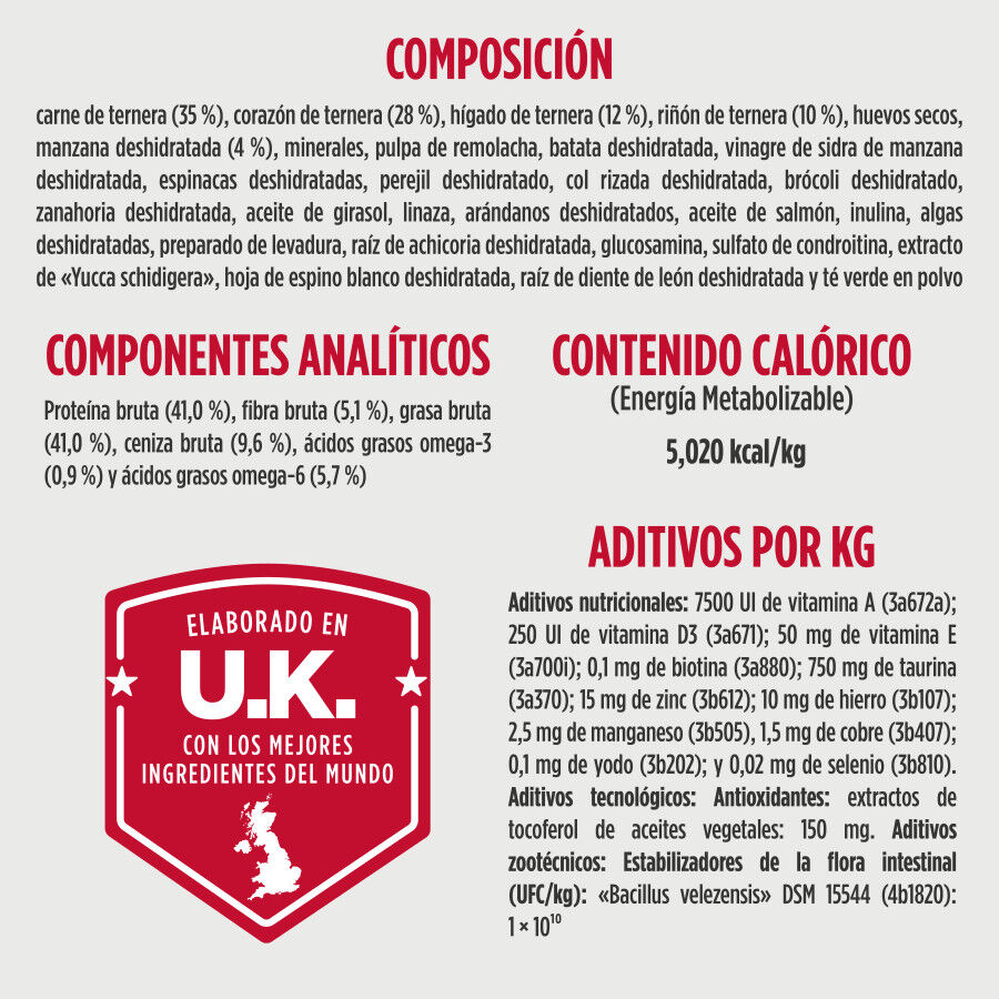 250 g Nulo Freeze-Dried Raw Ra&ccedil;&atilde;o de Vaca com Ma&ccedil;&atilde; para c&atilde;es, , large Imagem n&uacute;mero 2