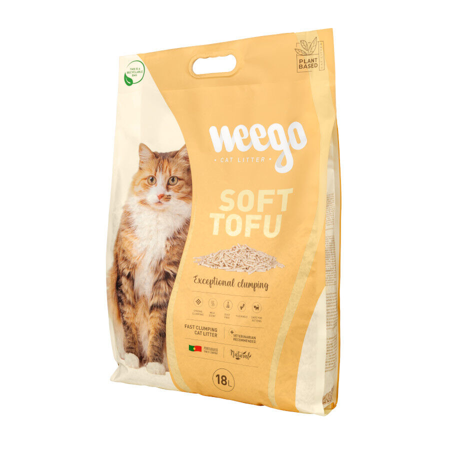 18 L Weego Soft Tofu Areia aglomerante para gatos, , large Imagem n&uacute;mero 2