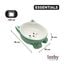 Leeby Comedouro de Cer&acirc;mica Branco e Verde com Orelhinhas para gatos, , large Indicador imagem n&uacute;mero 4