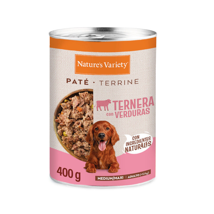 400 gr Nature's Variety Pat&eacute; Ternera Lata para perro adultos medium, , large Imagem n&uacute;mero 1