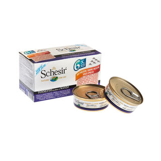 Schesir Nature Atum e Bife de Boi em Geleia lata para gatos