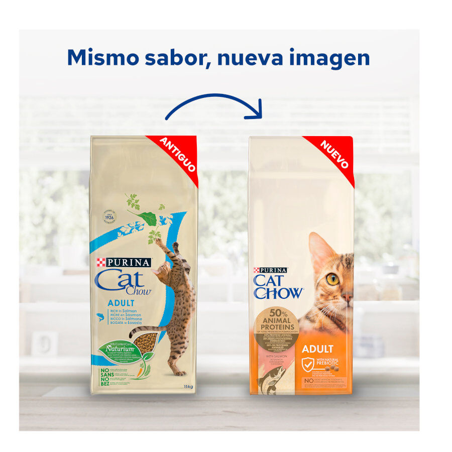 15 kg Cat Chow Adulto Salm&atilde;o ra&ccedil;&atilde;o para gatos, , large Imagem n&uacute;mero 2