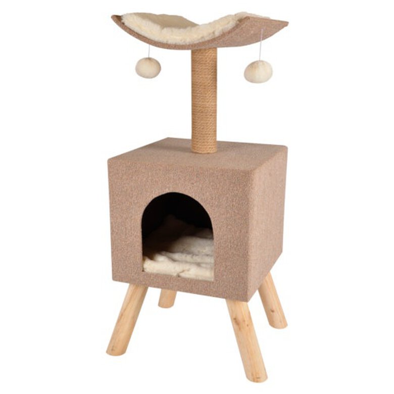 TK-Pet Amelia rascador para gatos con cama cubo image number null