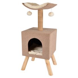 TK-Pet Amelia Arranhador com Cama Cubo para gatos