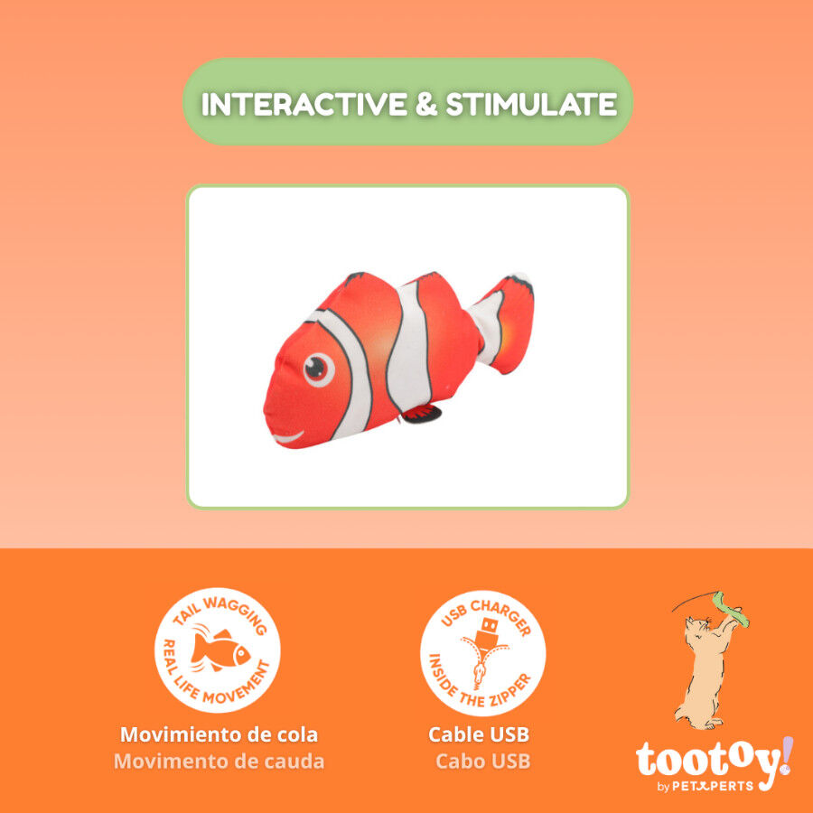 Tootoy! Interactive & Stimulate Brinquedo Nemo Interativo para gatos, , large Imagem n&uacute;mero 3