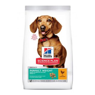 Hill's Small & Mini Adult Science Plan Perfect Weight Frango ração para cães