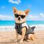 Colete salva-vidas Summer Vibes Shark para c&atilde;es, , large Indicador imagem n&uacute;mero 1