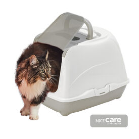 Nice Care Caixa de areia Mega Flip Large verde para gatos