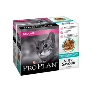 Pro Plan Delicate NutriSavour Peixe em Molho saqueta para gatos