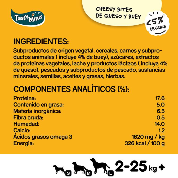 140 g Pedigree Tasty Mini Snacks Sabor Queijo e Boi para C&atilde;es, , large Imagem n&uacute;mero 4