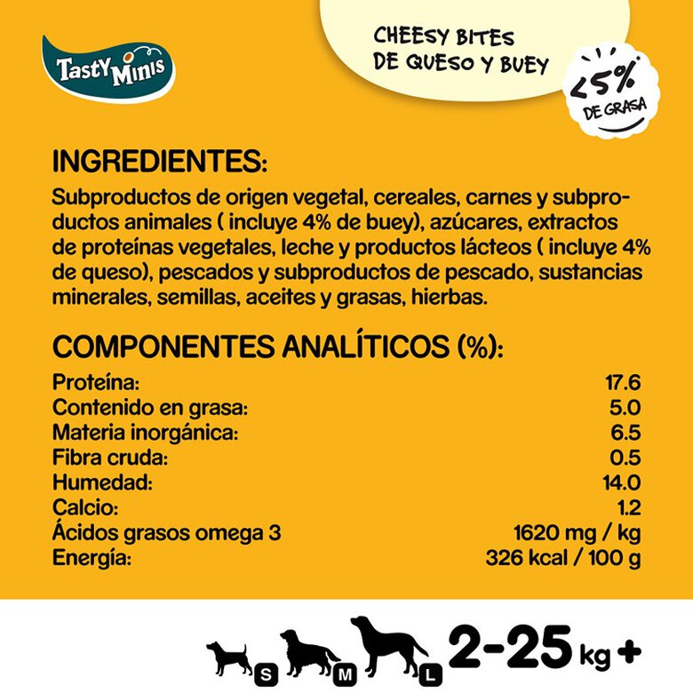Pedigree Bocadinhos Tasty Bites Queijo para cães, , large image number null