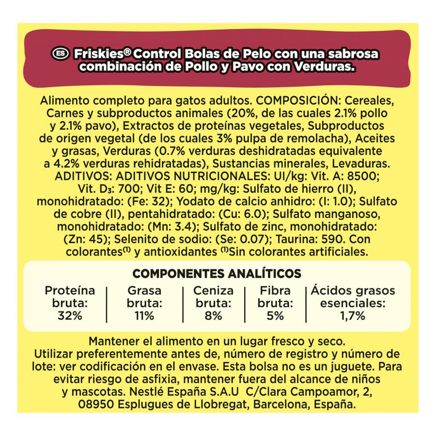1.5 kg Friskies Hairball ra&ccedil;&atilde;o para gatos, , large Imagem n&uacute;mero 2