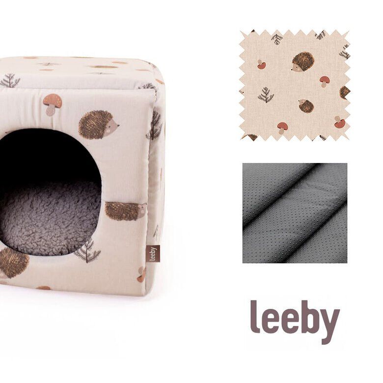 Leeby Cama com Estampado de Ouri&ccedil;os para gatos, , large Imagem n&uacute;mero 4