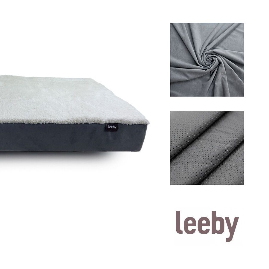 Leeby Colch&atilde;o Ortop&eacute;dico Viscoel&aacute;stico Cinzento para c&atilde;es, , large Imagem n&uacute;mero 3