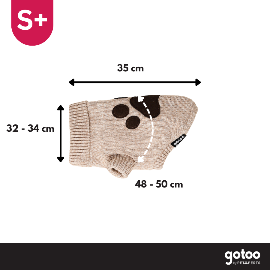 Gotoo Camisola de Malha Castanha para c&atilde;es, , large Imagem n&uacute;mero 4