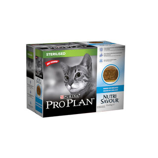 Pro Plan NutriSavour Sterilised 7+ Peru terrina para gatos