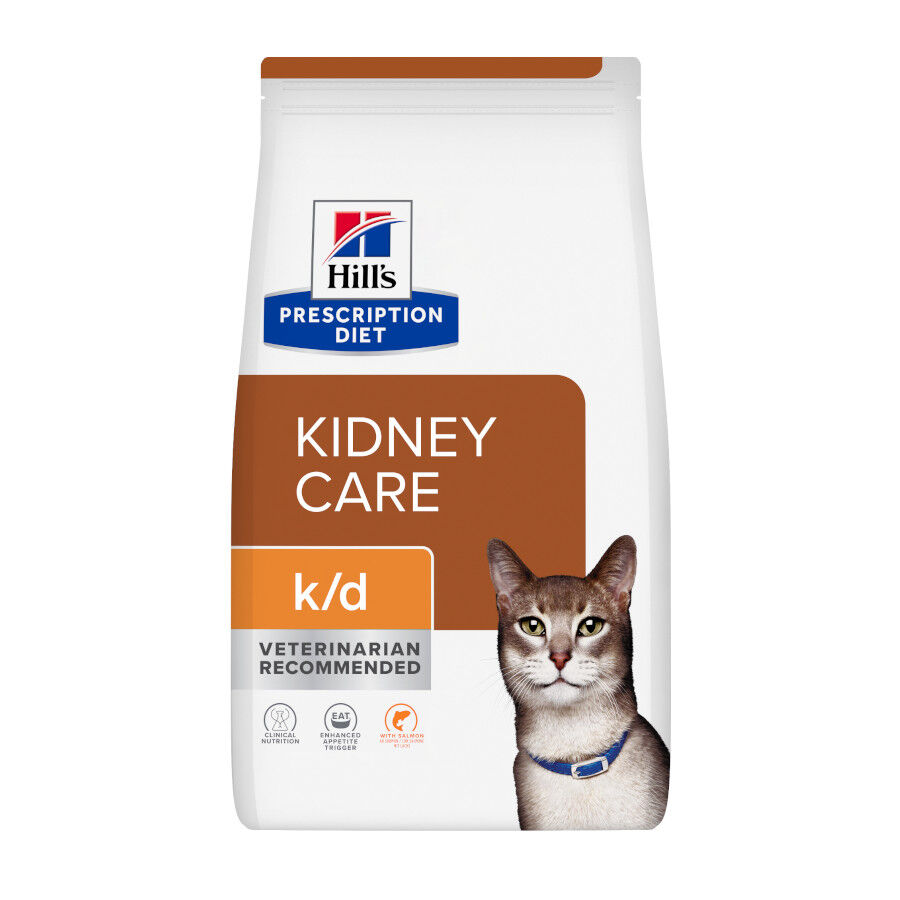 3 kg Hill's Prescription Diet kidney Care k/d Ra&ccedil;&atilde;o de salm&atilde;o para gato, , large Imagem n&uacute;mero 1