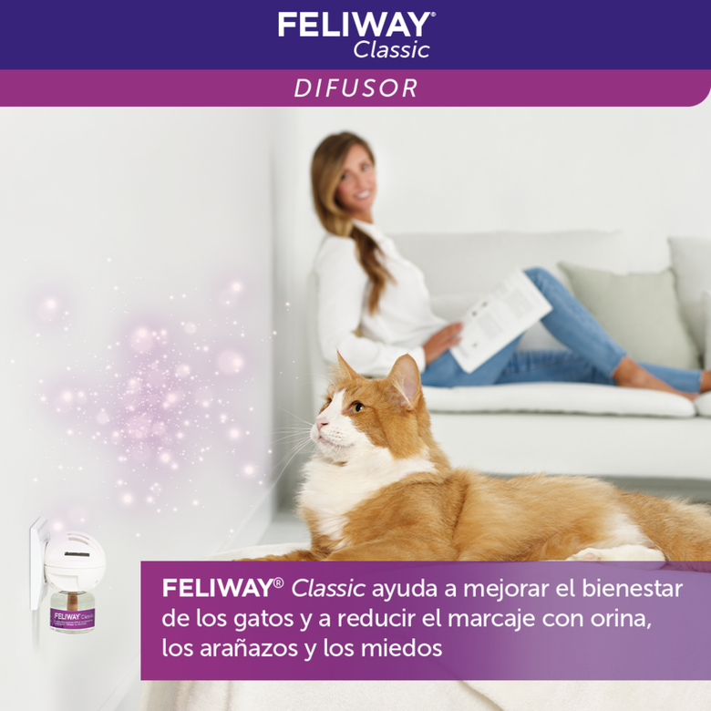 Feliway Classic Difusor e Recarga calmante para Gatos, , large image number null