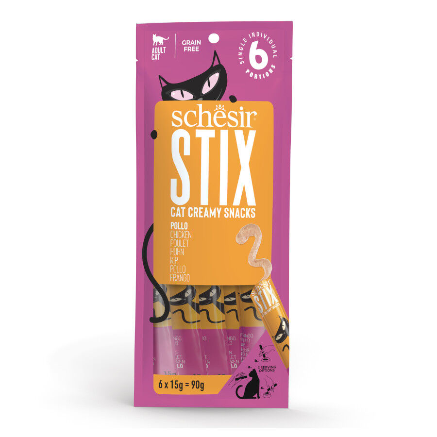 Schesir Stix Snacks de frango para gatos, , large Imagem n&uacute;mero 1