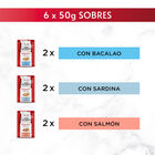 Gourmet Mon Petit Seleção Peixes em molho saqueta para gatos, , large image number null