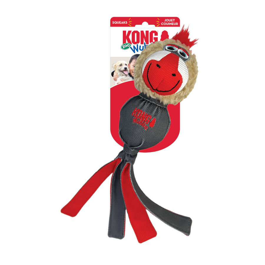 Kong Wubba Zoo Babu&iacute;no de peluche para c&atilde;es, , large Imagem n&uacute;mero 2