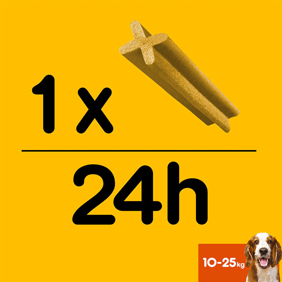 112 sticks Pedigree Dentastix Snacks Dent&aacute;rios para c&atilde;es m&eacute;dios, , large Imagem n&uacute;mero 8