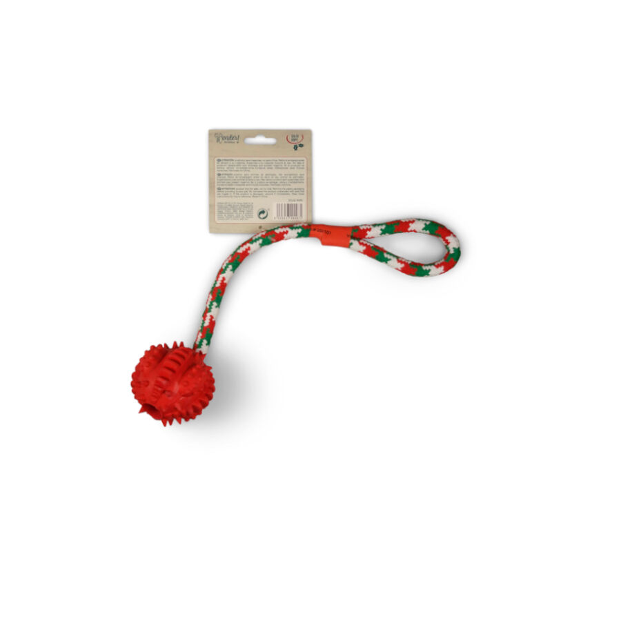 Wonder Christmas Corda com Bola para c&atilde;es, , large Imagem n&uacute;mero 1