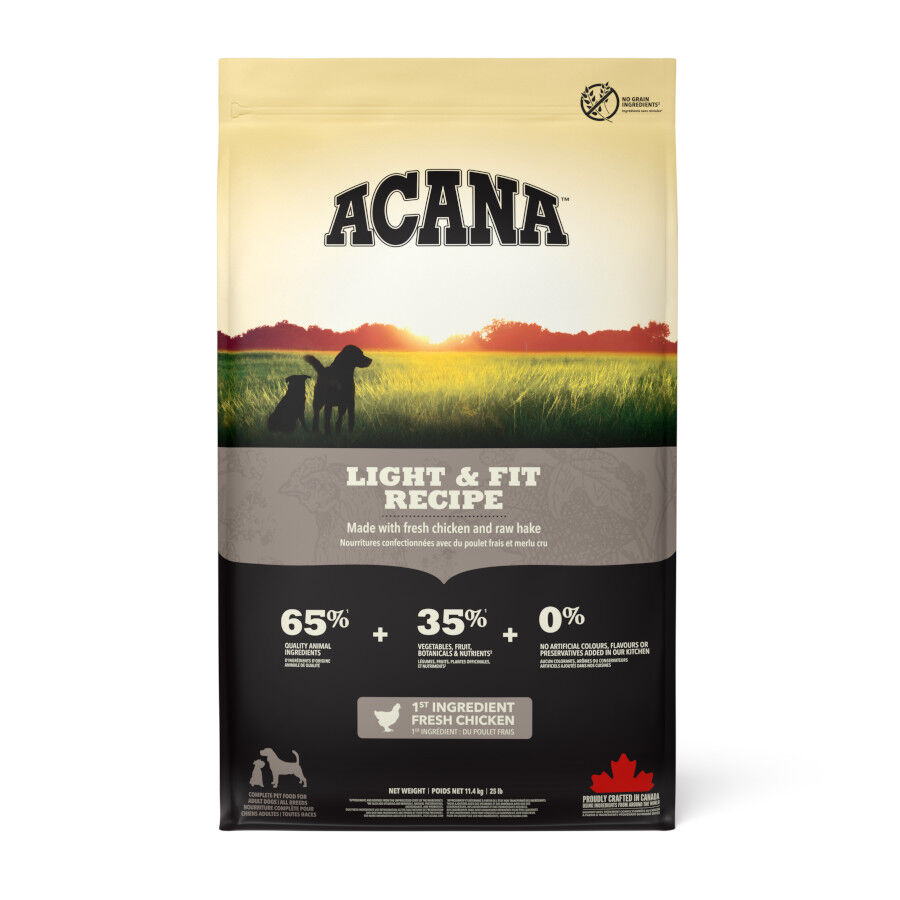 11.4 kg Acana Adult Light y Fit ra&ccedil;&atilde;o para c&atilde;es, , large Imagem n&uacute;mero 1
