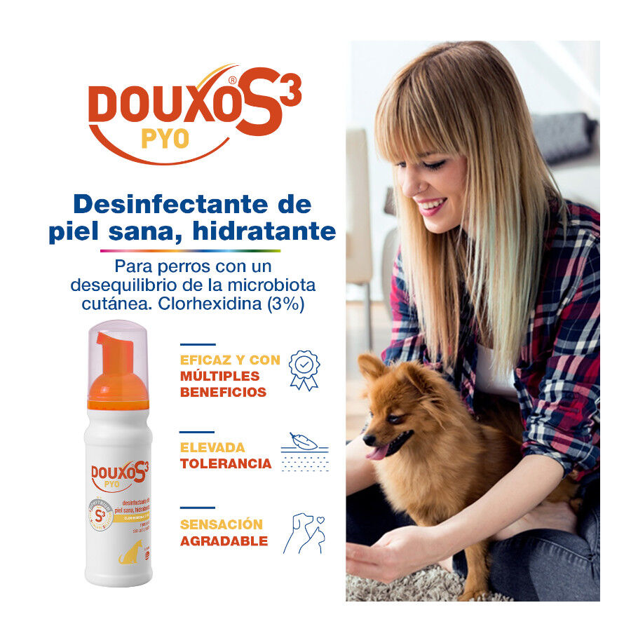 Douxo S3 Pyo Espuma Desinfetante para c&atilde;es e gatos, , large Imagem n&uacute;mero 2