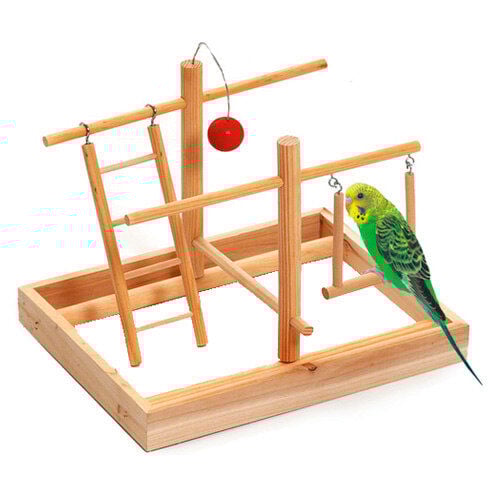 Flamingo gimnasio juguete para p&aacute;jaros Imagem n&uacute;mero 1