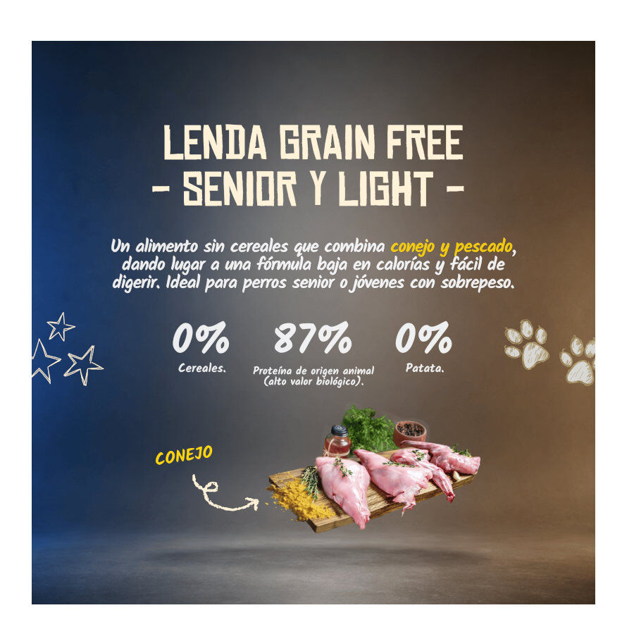 10 kg Lenda Grain Free Light Senior Ra&ccedil;&atilde;o para c&atilde;es, , large Imagem n&uacute;mero 4