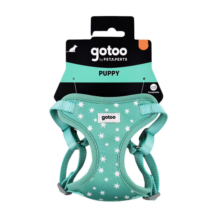 Gotoo Peitoral estampado estrelas verde menta para cães,  Imagem número 8 Gotoo Peitoral estampado estrelas verde menta para cães, , large Imagem número 8