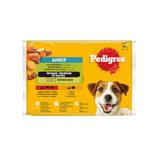 Sachê Pedigree Adult Seleção de Carnes ao Molho para cães