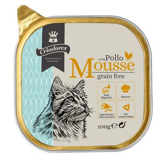 Criadores Mousse Grain Free comida gatos