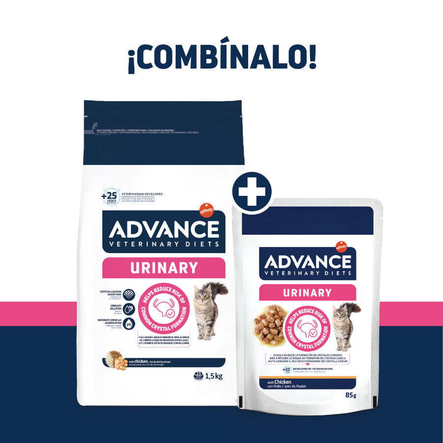 12 saquetas x 85 g Advance Veterinary Diets Urinary saquetas para gatos Pack poupan&ccedil;a!, , large Imagem n&uacute;mero 2