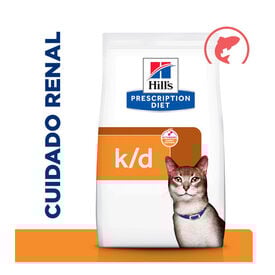 Hill's Prescription Diet kidney Care k/d Ra&ccedil;&atilde;o de salm&atilde;o para gato