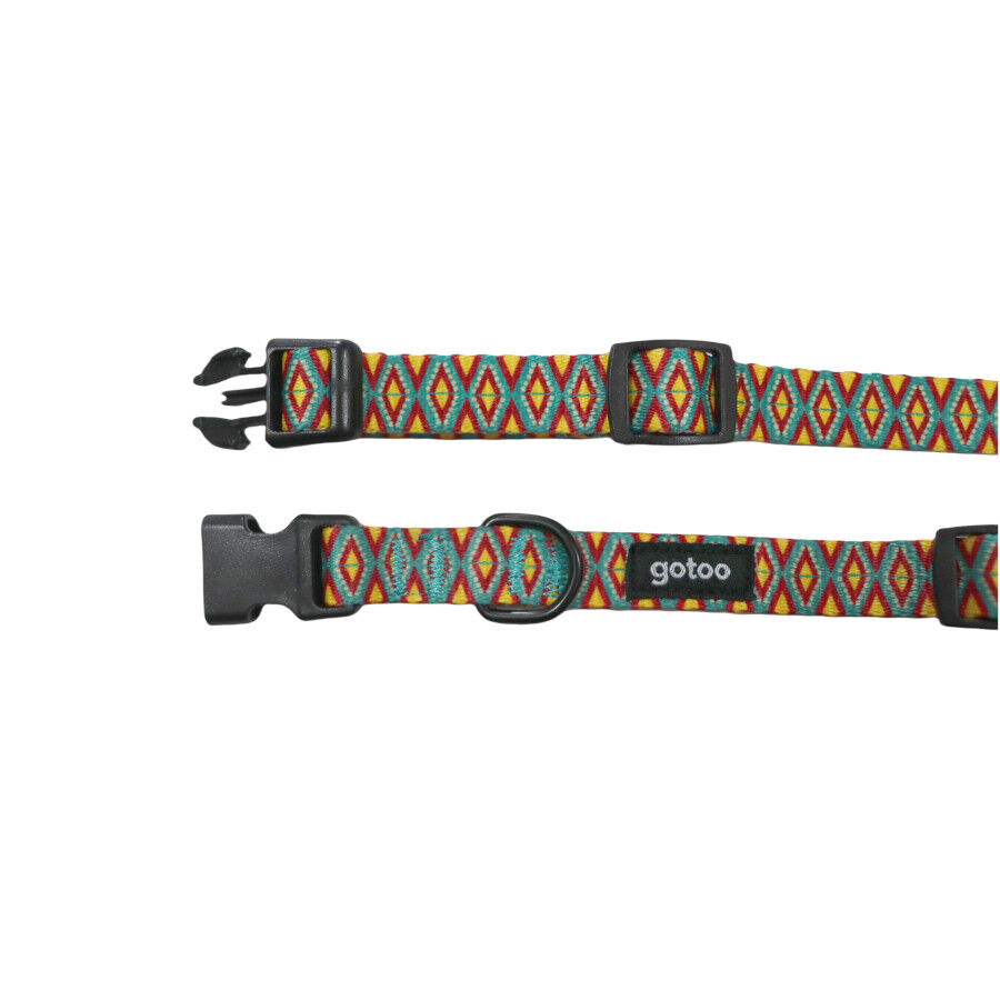 Gotoo Coleira estampada colorida para c&atilde;es, , large Imagem n&uacute;mero 3