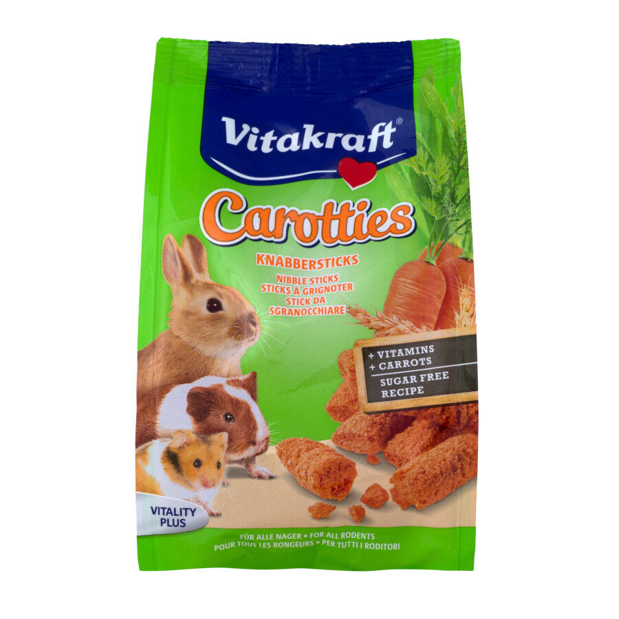 Vitakraft Carotties snack para conejos de zanahoria Imagem n&uacute;mero 1