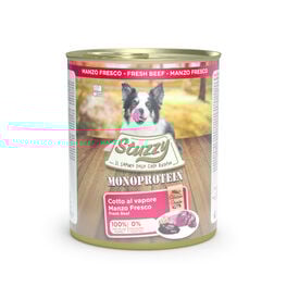 Stuzzy Monoprotein Boi lata para cães