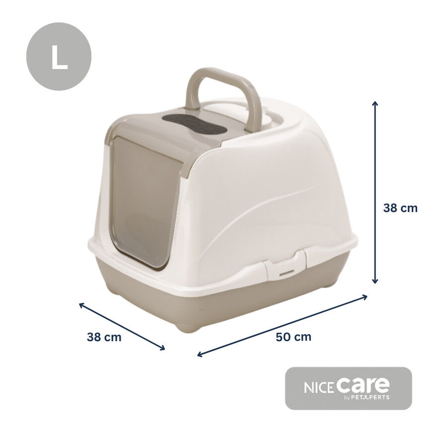 Nice Care Caixa de areia Mega Flip Large Bege para gatos, , large Imagem n&uacute;mero 4