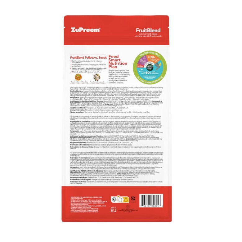 ZuPreem FruitBlend Ração para pássaros pequenos,  Imagem número 2 ZuPreem FruitBlend Ração para pássaros pequenos, , large Imagem número 2