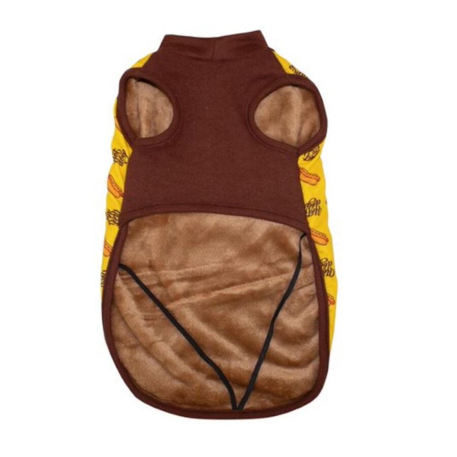 Outech Fleece Hot Dog Camisola Amarela para c&atilde;es , , large Imagem n&uacute;mero 2