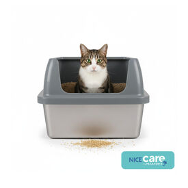 Nice Care Caixa de Areia Aberta A&ccedil;o para gatos