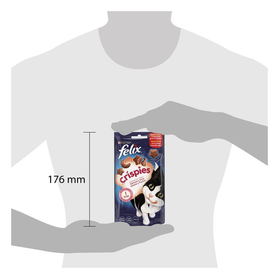 45 g Felix Biscoitos Crispies Salm&atilde;o e Truta para gatos, , large Imagem n&uacute;mero 9