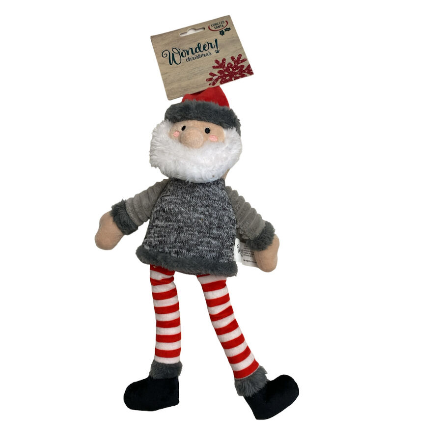 Wonder Christmas Long Leg Pai Natal de peluche para c&atilde;es, , large Imagem n&uacute;mero 1