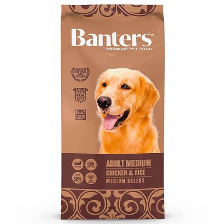 Banters Adult Medium Frango e Arroz ração para cães,  Imagem número 1 Banters Adult Large Pollo pienso perro raza grande Imagem número 1